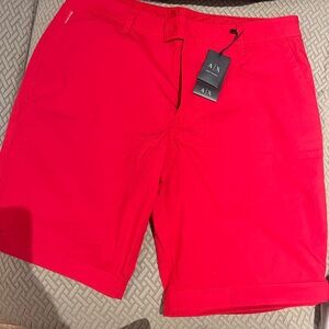 Armani Exchange Bold Red Women's Bermudas